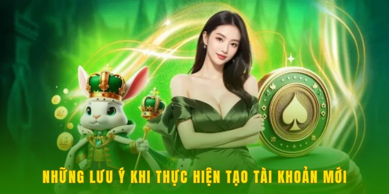 Những lưu ý khi thực hiện tạo tài khoản mới